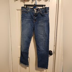 Hudson Boyfriend Fit Cuffed Jeans